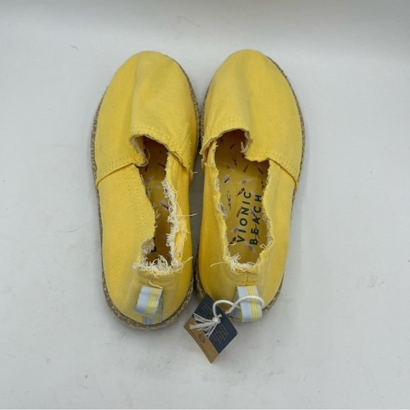 Vionic Women's Laguna Espadrille in Yellow Fun Sun Canvas NWT Size 6 Slip On - Picture 5 of 6
